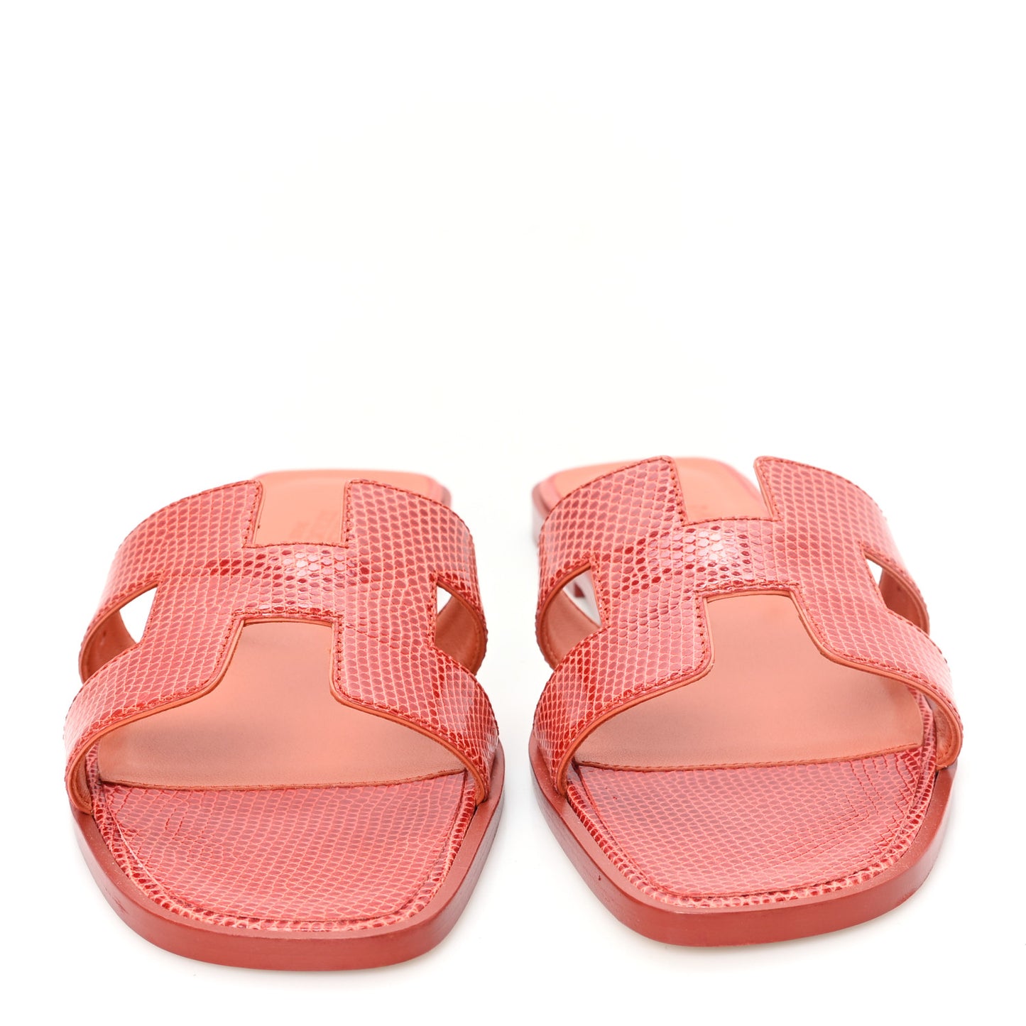Lizard Oran Sandals 37 Rouge Coccinel