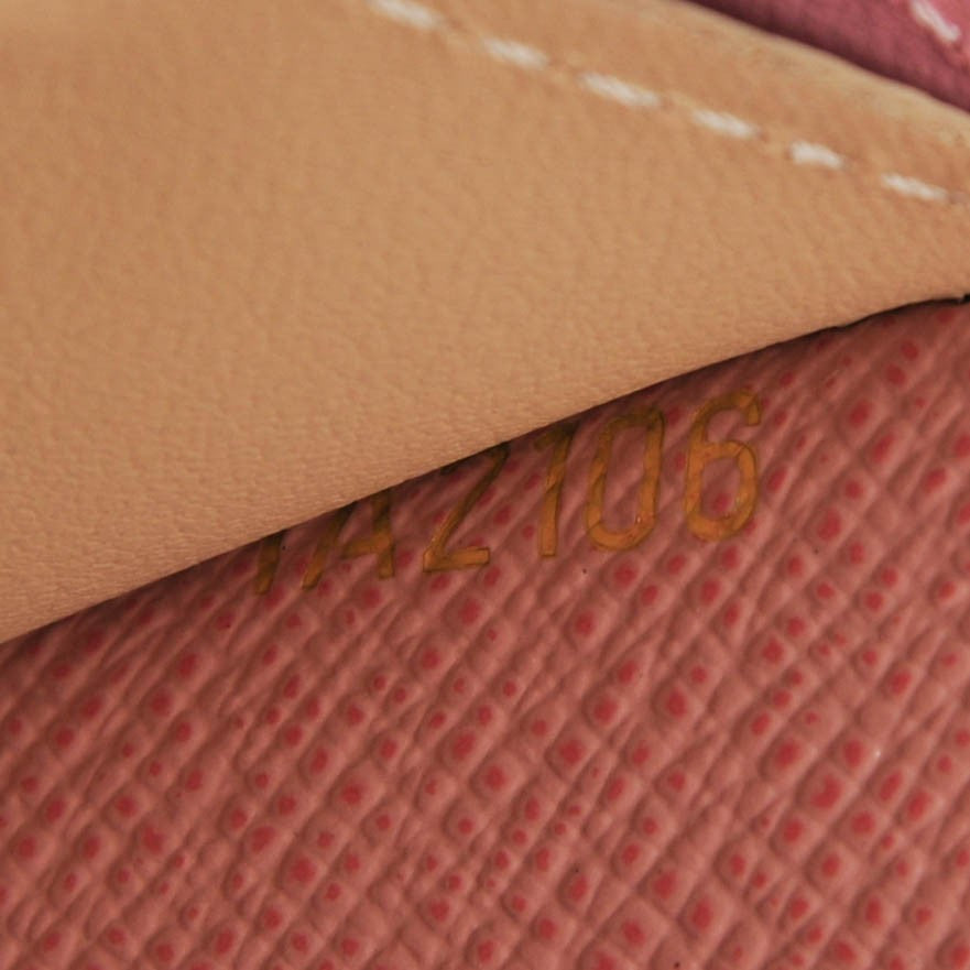 Damier Azur Emilie Wallet Rose Ballerine