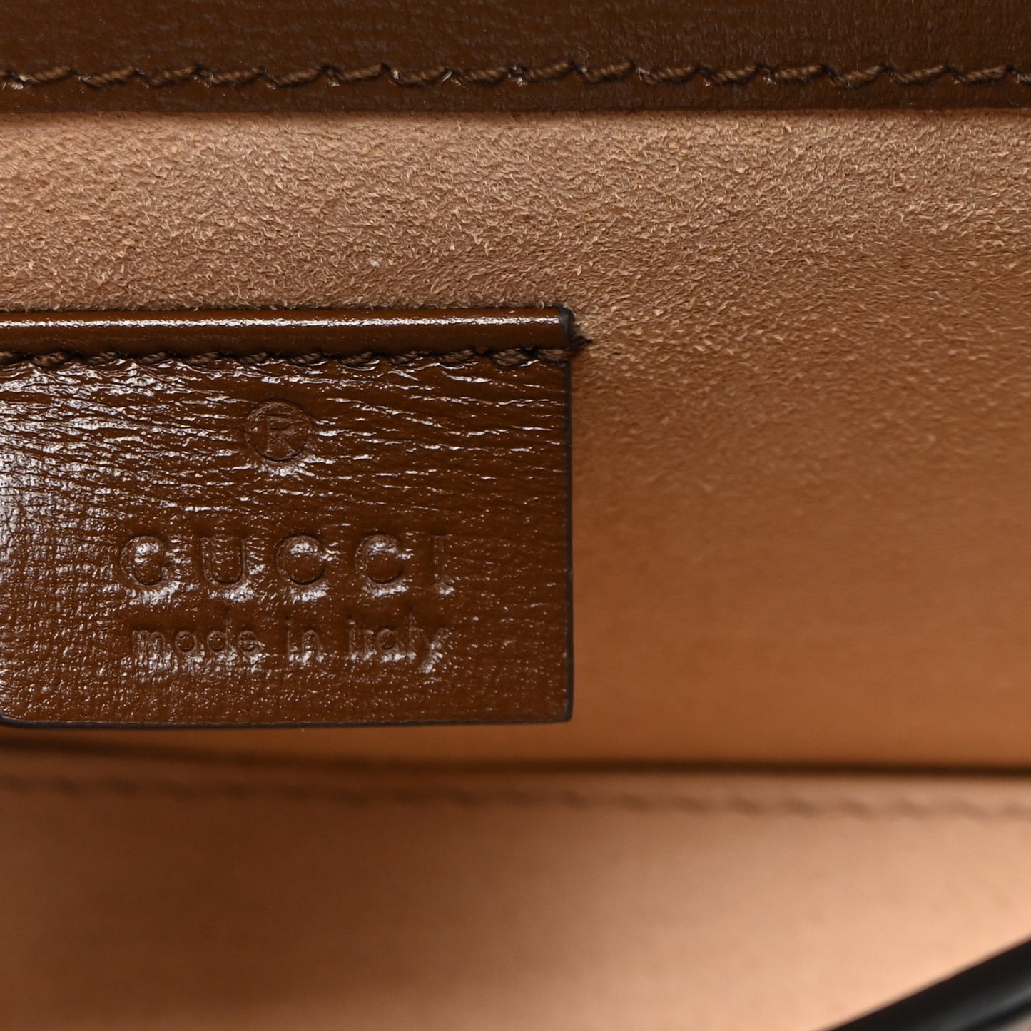 GG Supreme Monogram Mini Horsebit 1955 Shoulder Bag Beige Brown Sugar