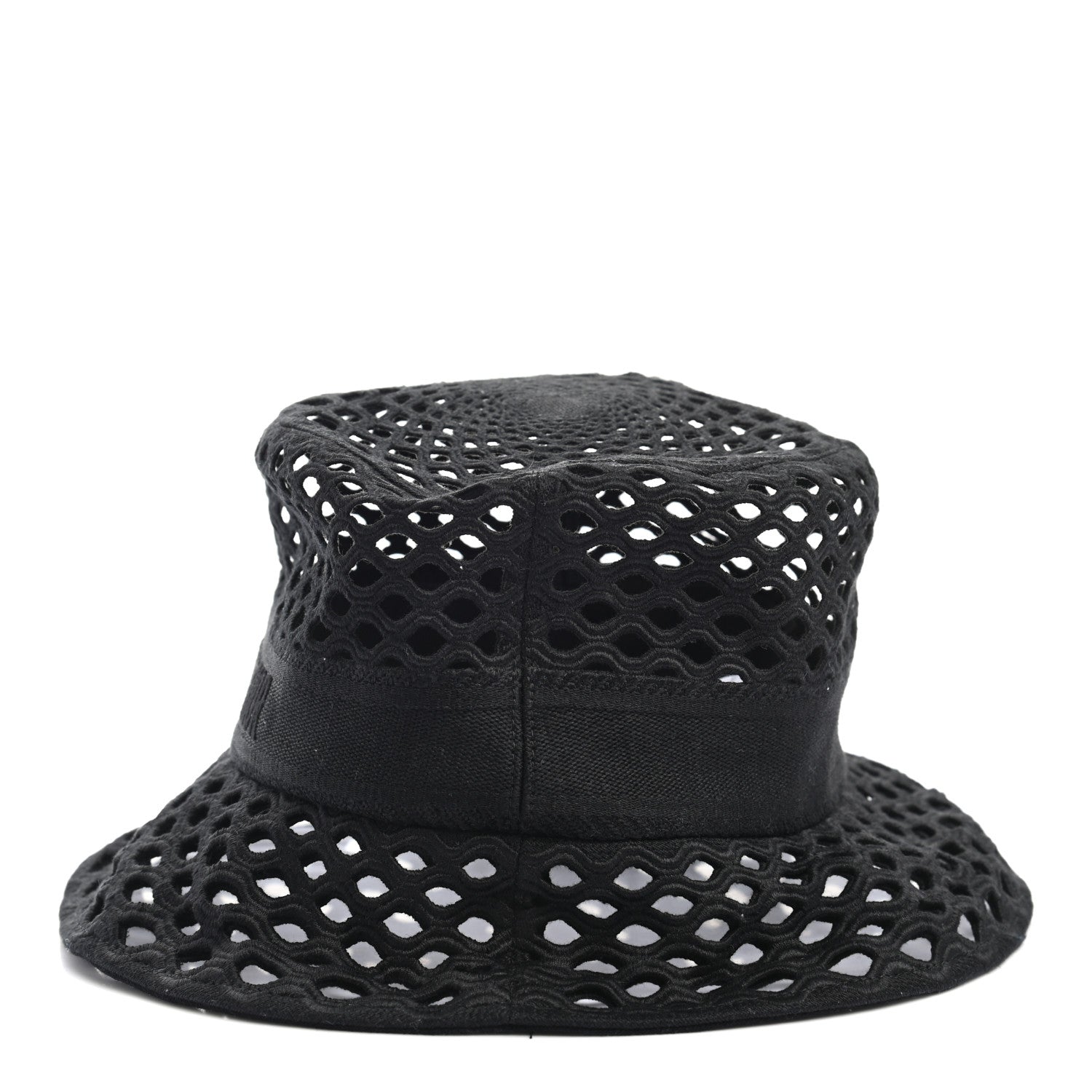 Christian Dior Mesh Small Brim Bucket Hat 57 Black 4 of 8