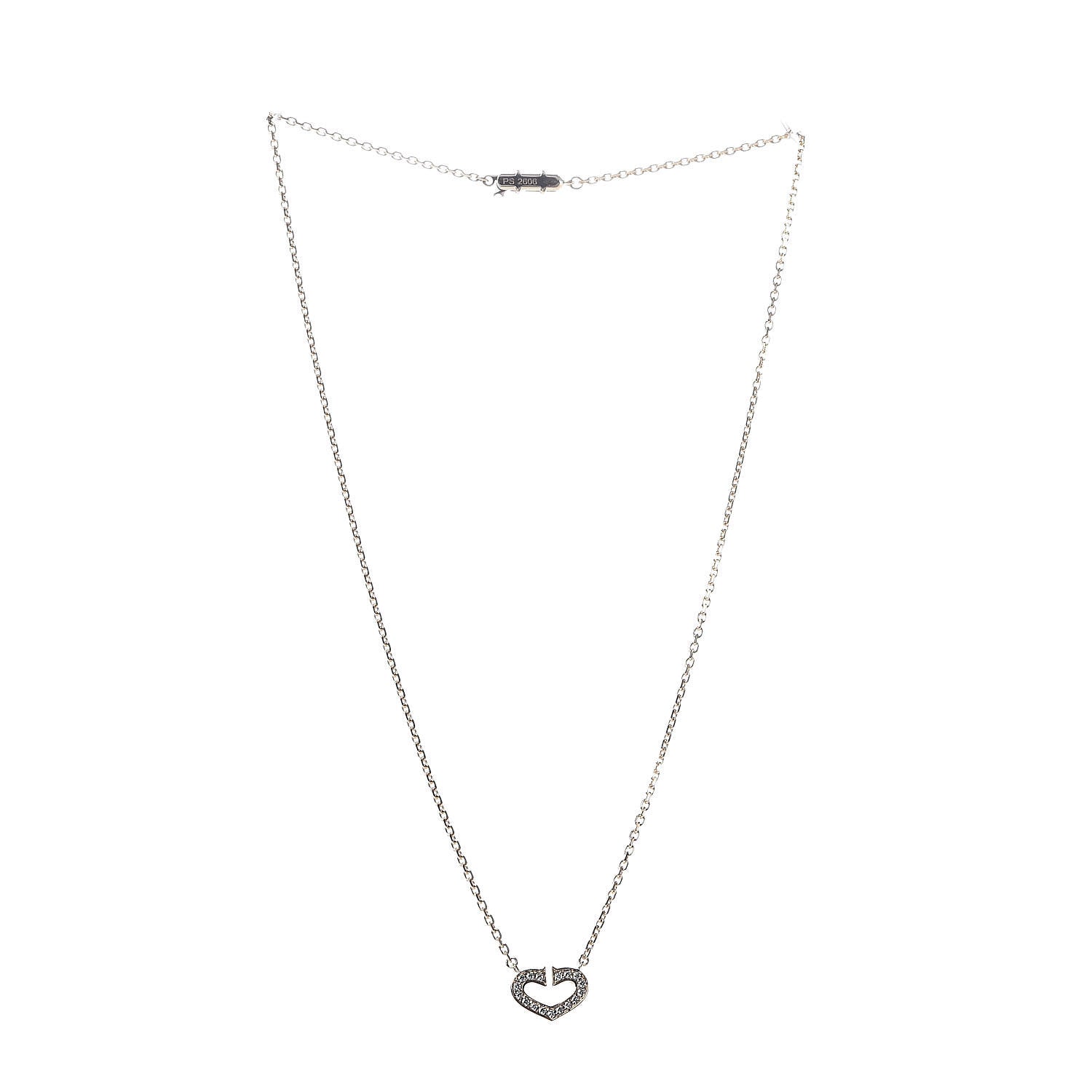 Cartier 18K Yellow Gold Diamond Hearts And Symbols Pendant Necklace 3 of 5