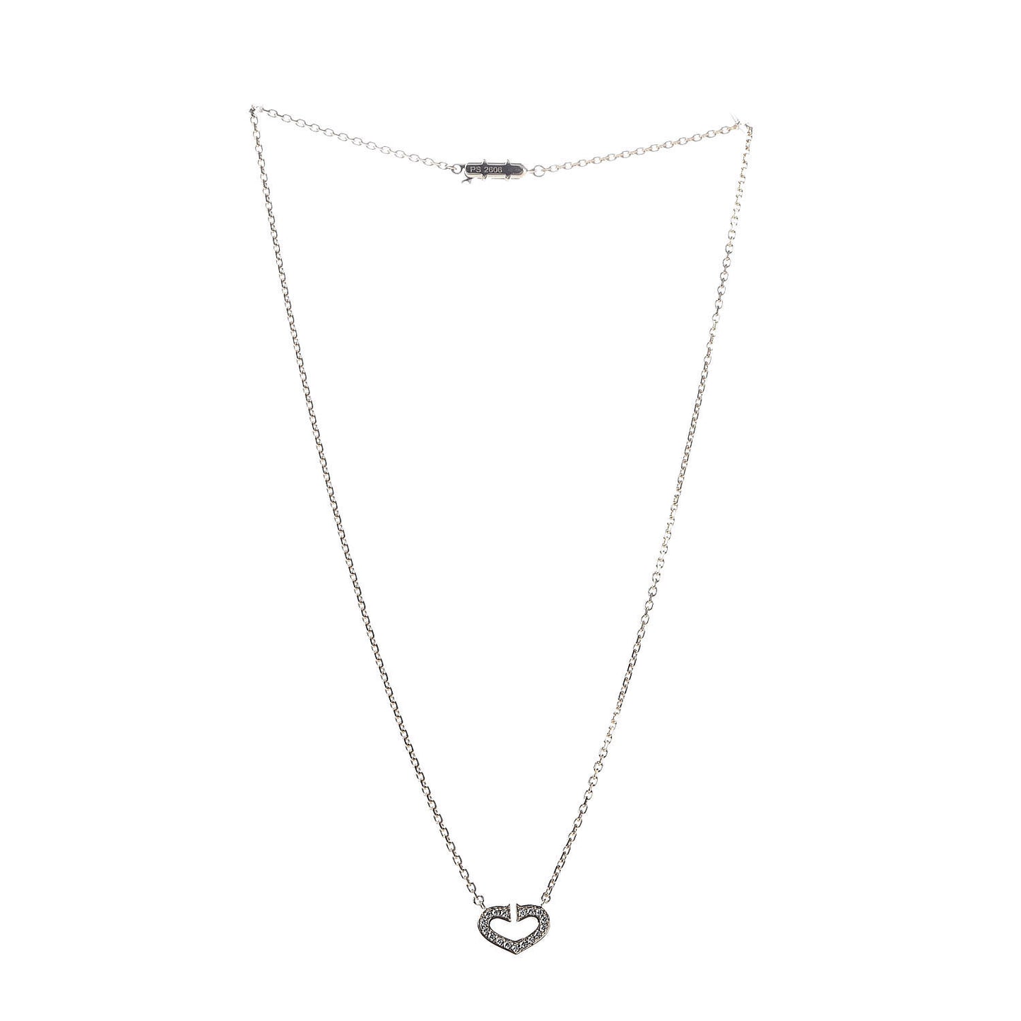 18K Yellow Gold Diamond Hearts And Symbols Pendant Necklace