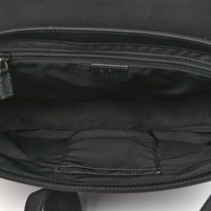 Gucci Techno Canvas Web Flap Messenger Bag Black 4 of 9