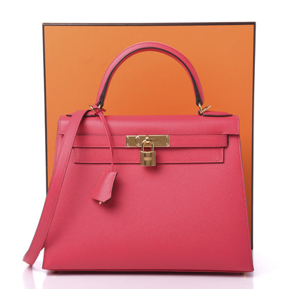 Hermes Epsom Kelly Sellier 28 Rose Extreme 13 of 13