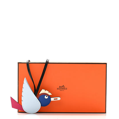 Hermes Epsom Swift Chevre Mysore Birdy Bag Charm Bleu Brume Rose Mexico Bleu Royal Cuivre Nata Black 5 of 5