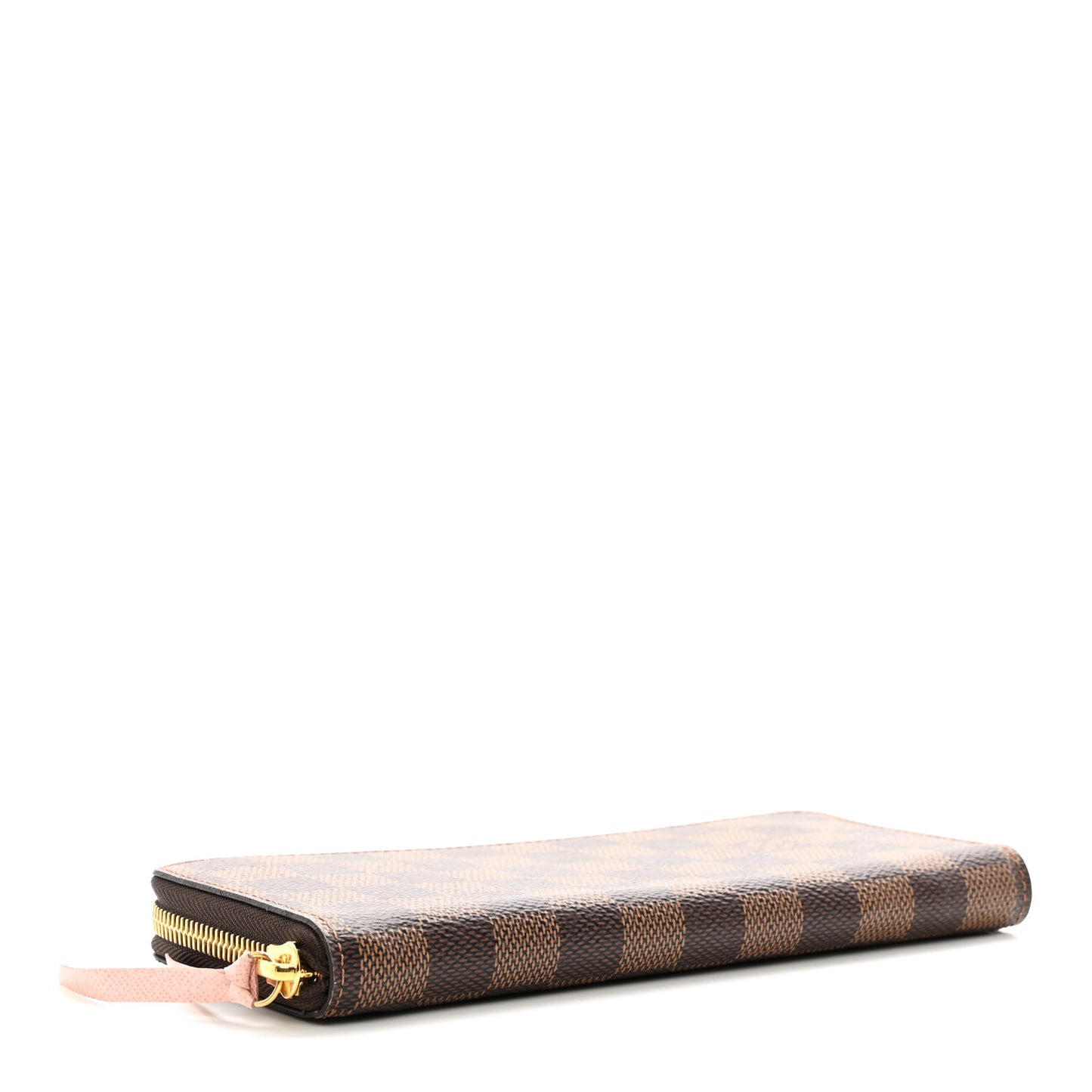 Damier Ebene Clemence Wallet Rose Ballerine