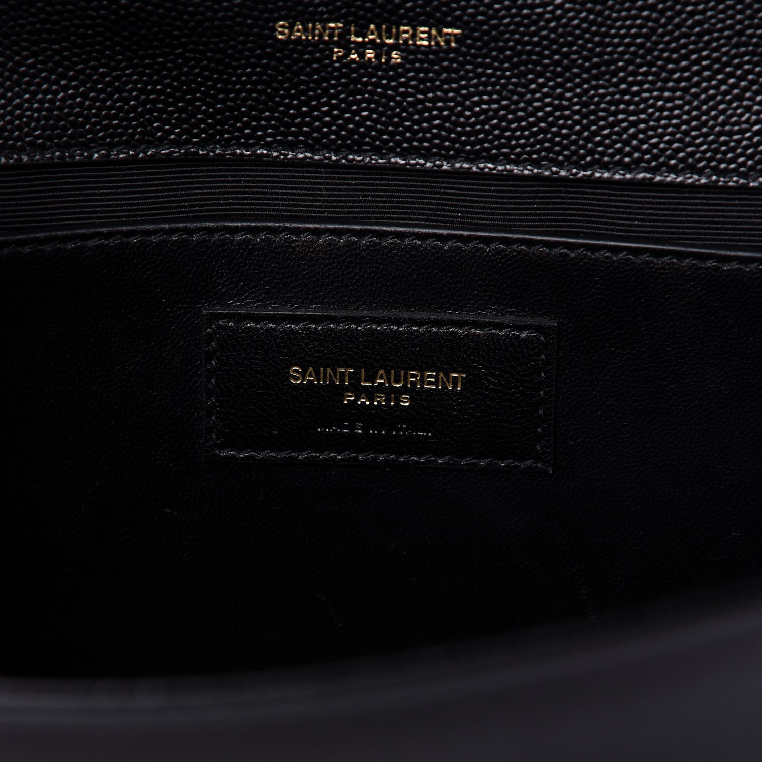 Saint Laurent Grain De Poudre Medium Classic Monogram Kate Satchel Black 8 of 9