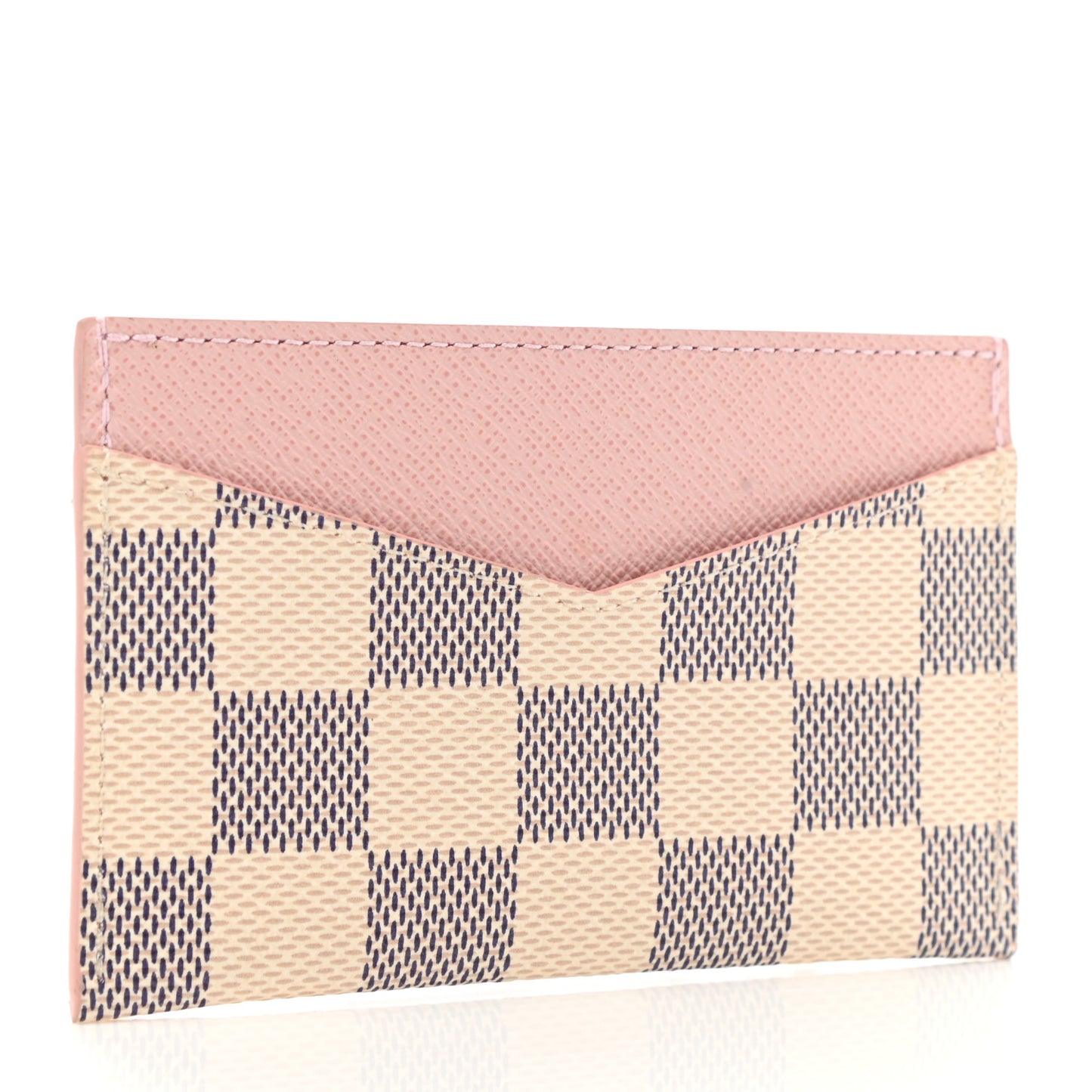 Damier Azur Daily Card Holder Rose Ballerine