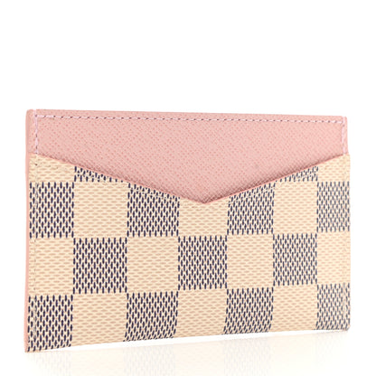 Louis Vuitton Damier Azur Daily Card Holder Rose Ballerine 3 of 6