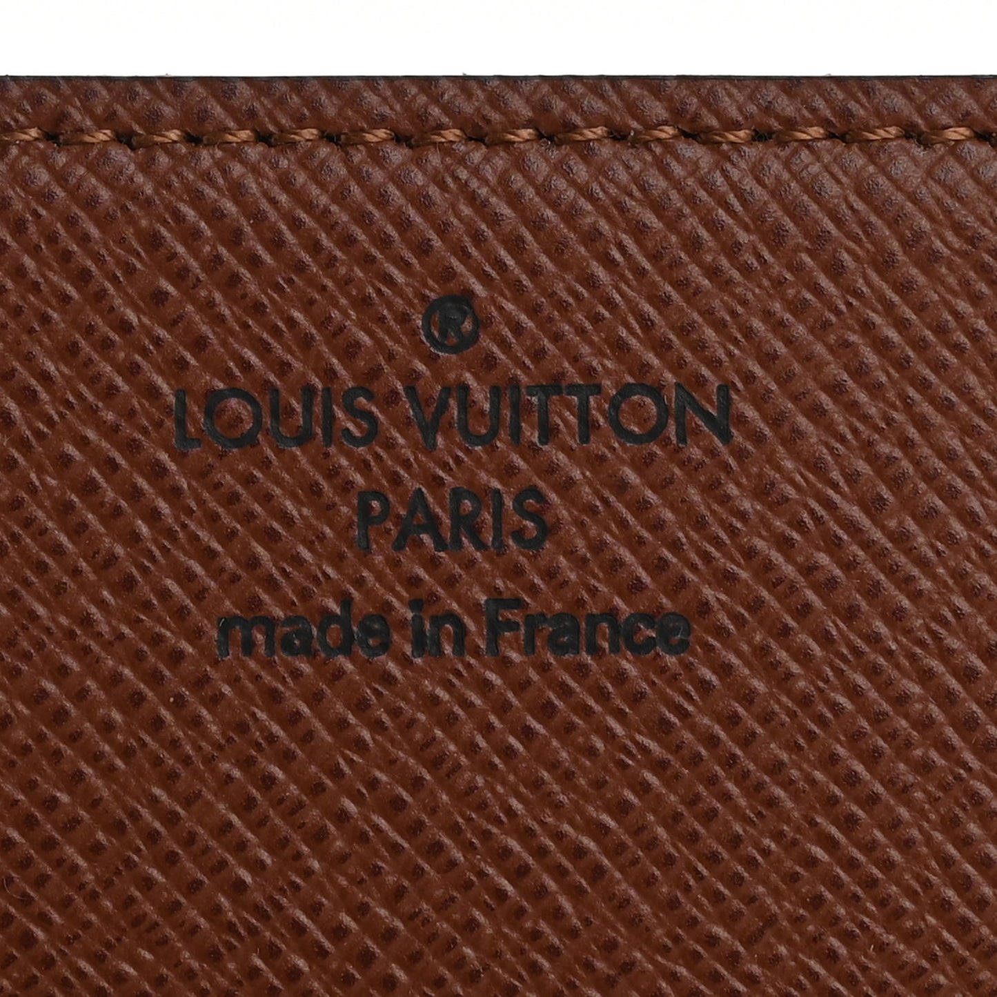 Monogram Simple Checkbook Holder Wallet Cover