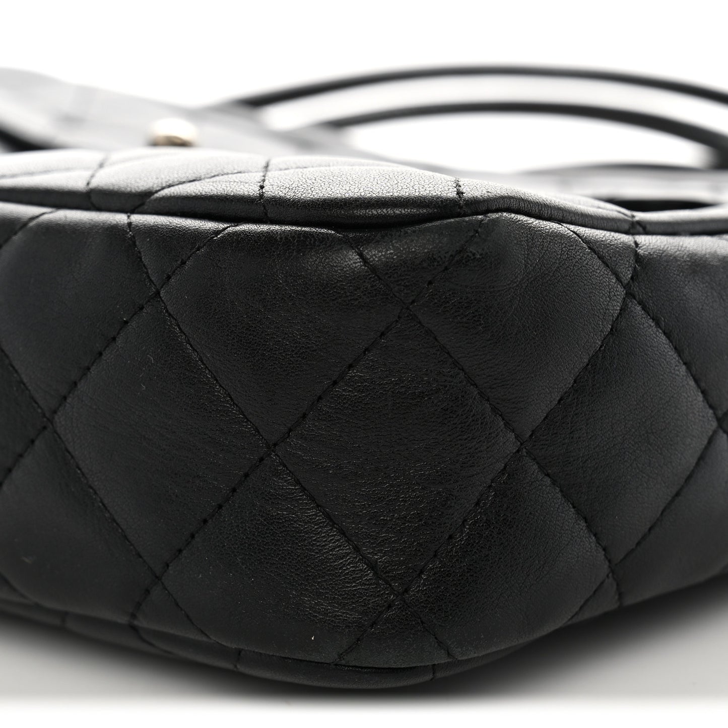 Calfskin Quilted Cambon Camera Bag Black