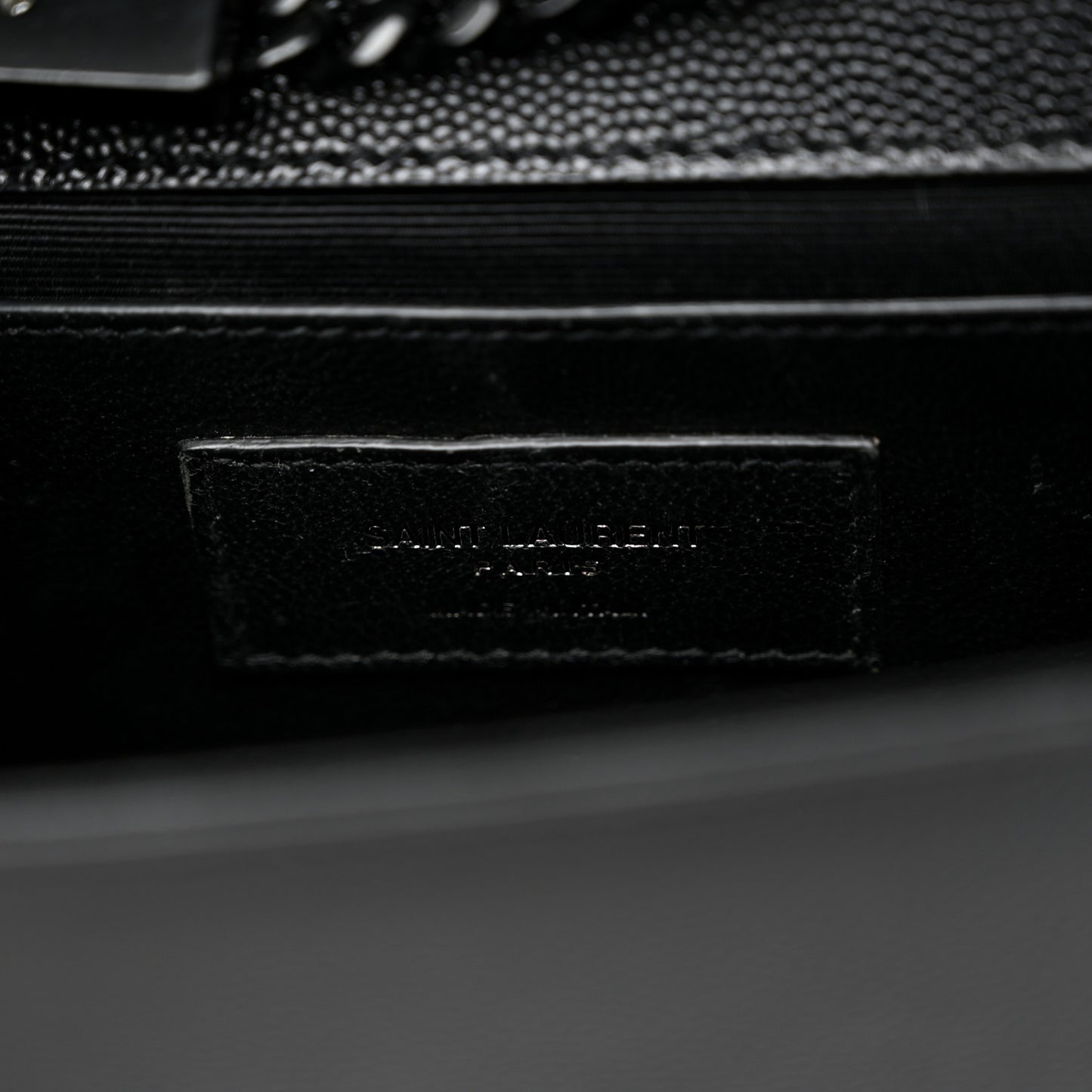 Grain De Poudre Small Monogram Monochrome Kate Satchel Black