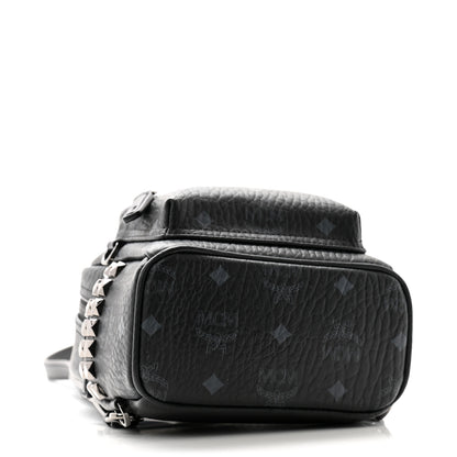 MCM Visetos Side Stud X-Mini Stark Bebe Boo Backpack Black 4 of 10