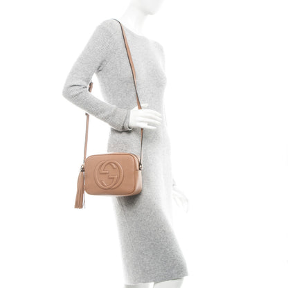Gucci Pebbled Calfskin Small Soho Disco Bag Camelia 2 of 7