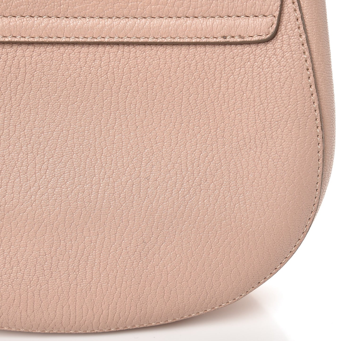 Grained Lambskin Mini Drew Shoulder Bag Cement Pink