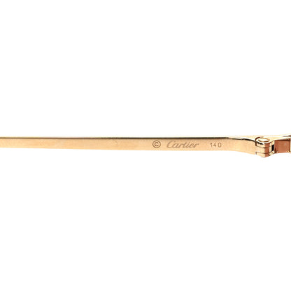 Cartier Signature C 60MM Square Sunglasses Gold 7 of 7