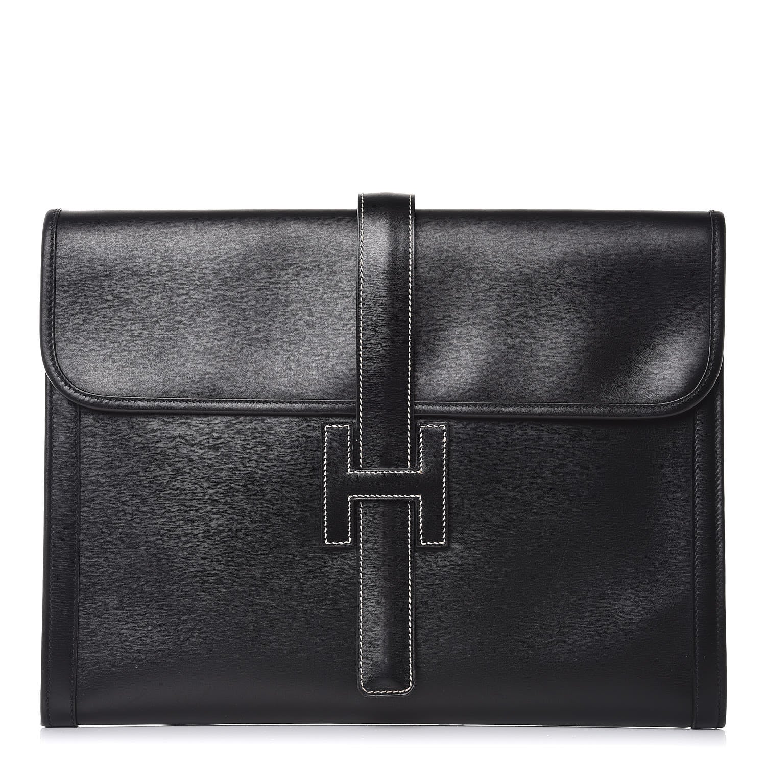 Hermes Box Jige GM Clutch Black 1 of 11