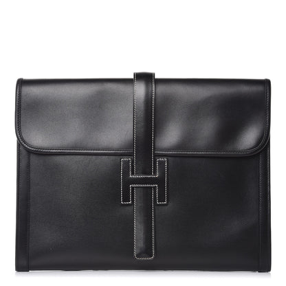 Hermes Box Jige GM Clutch Black 1 of 11