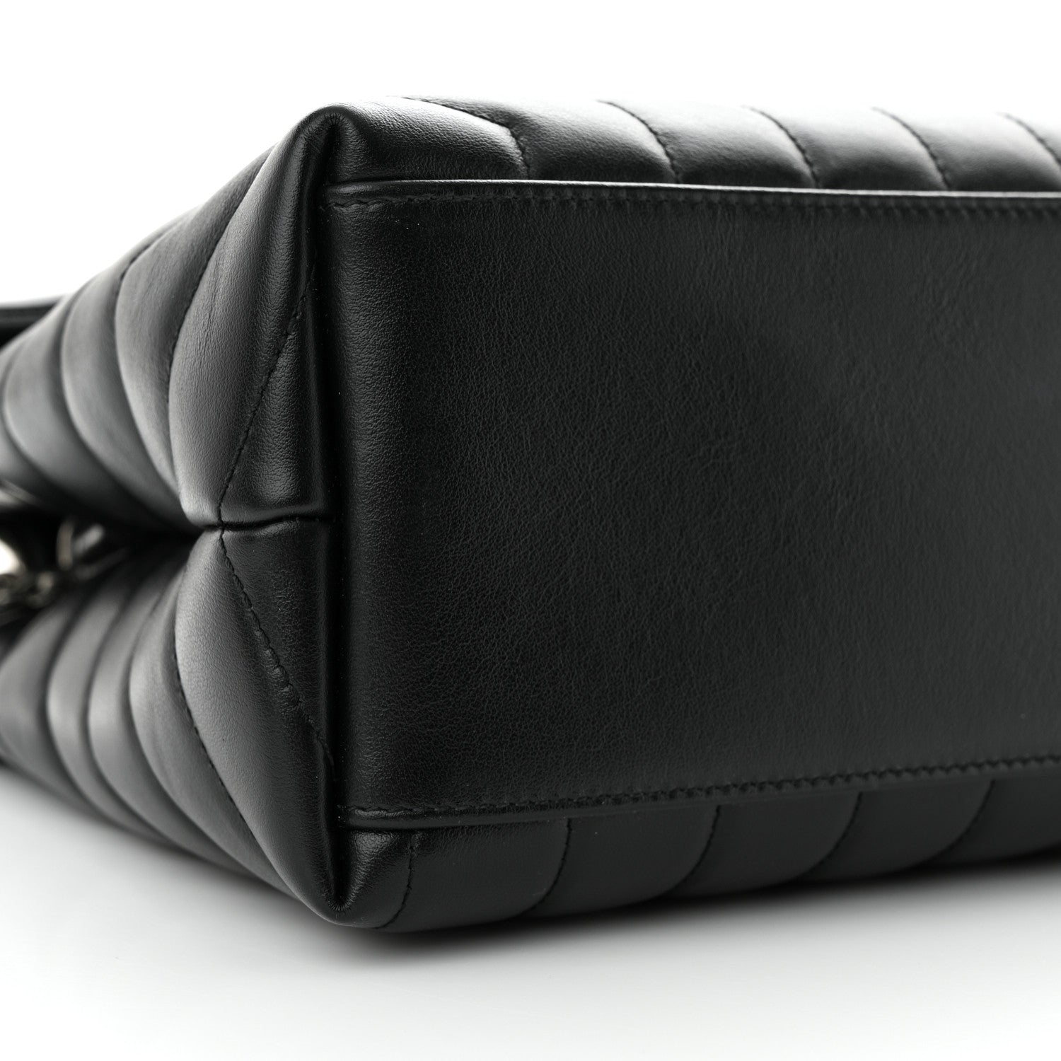 Saint Laurent Calfskin Y Quilted Monogram Medium Loulou Chain Satchel Black 9 of 11