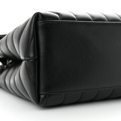 Saint Laurent Calfskin Y Quilted Monogram Medium Loulou Chain Satchel Black 9 of 11
