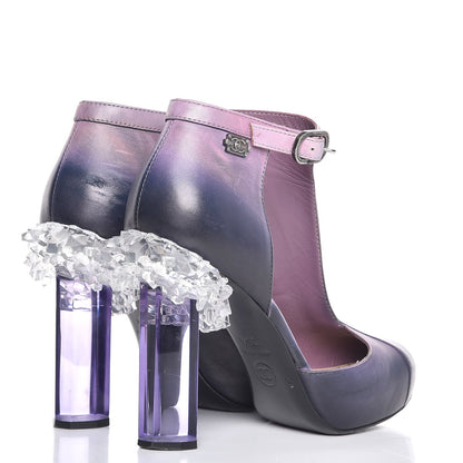 Chanel Lambskin Lucite Pump 35.5 Purple Clair 4 of 15