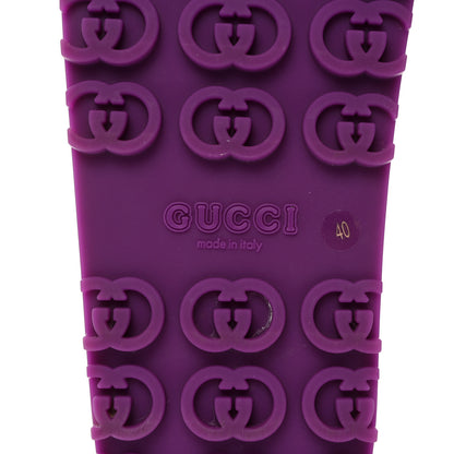 Gucci Soft Rubber Womens Interlocking G Platform 42mm Slide Sandals 40 Sugar Pink 9 of 9