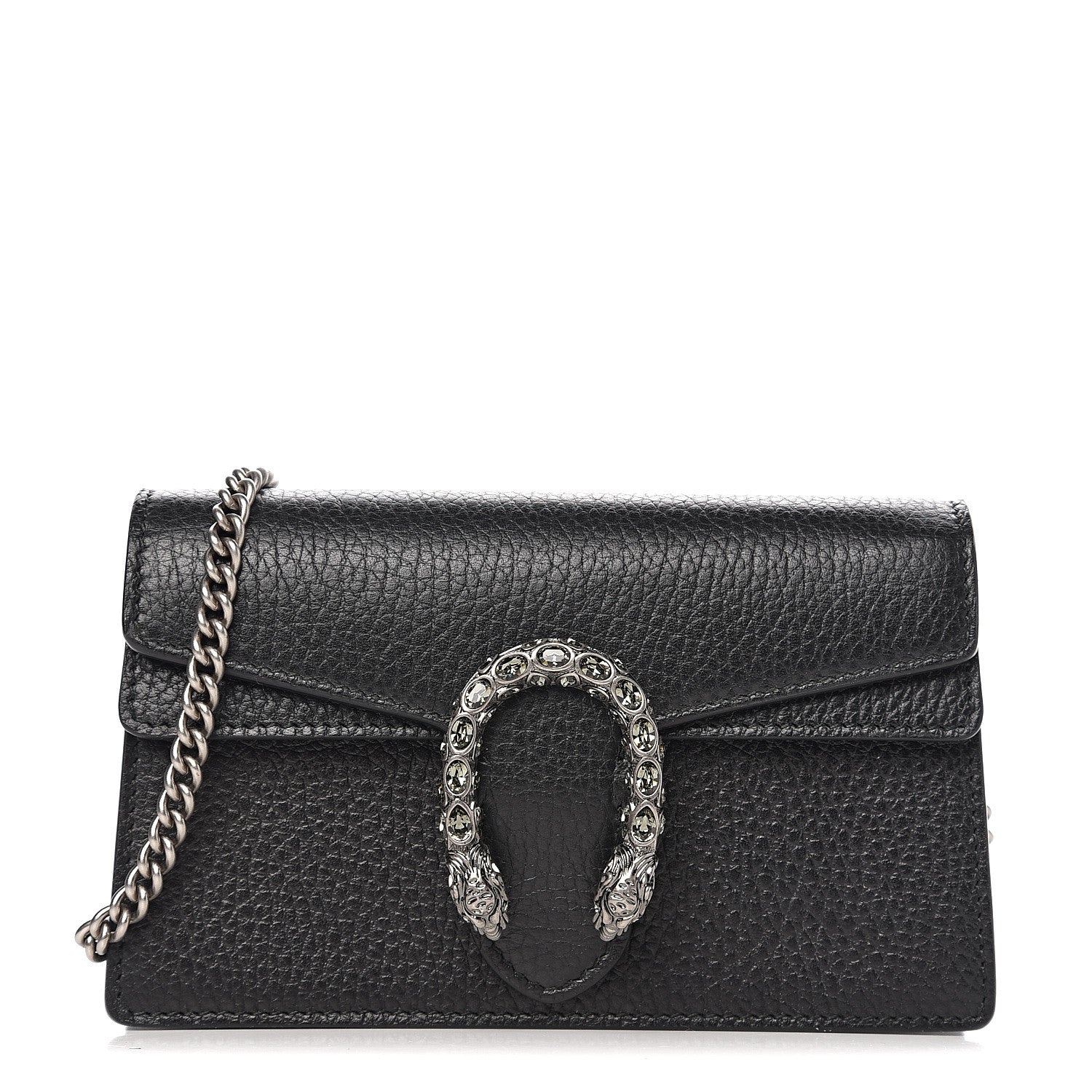 Gucci Calfskin Super Mini Dionysus Shoulder Bag Black 1 of 9