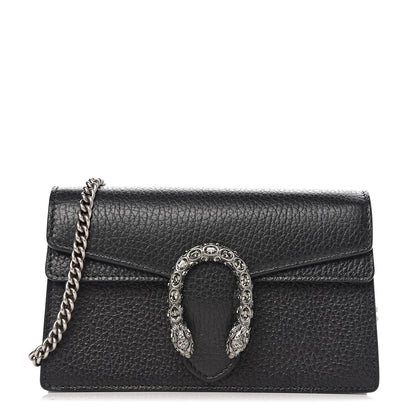 Gucci Calfskin Super Mini Dionysus Shoulder Bag Black 1 of 9