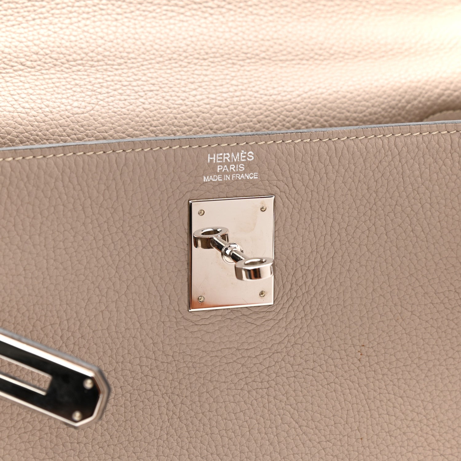 Hermes Taurillon Clemence Kelly Retourne 32 Gris Tourterelle 6 of 14
