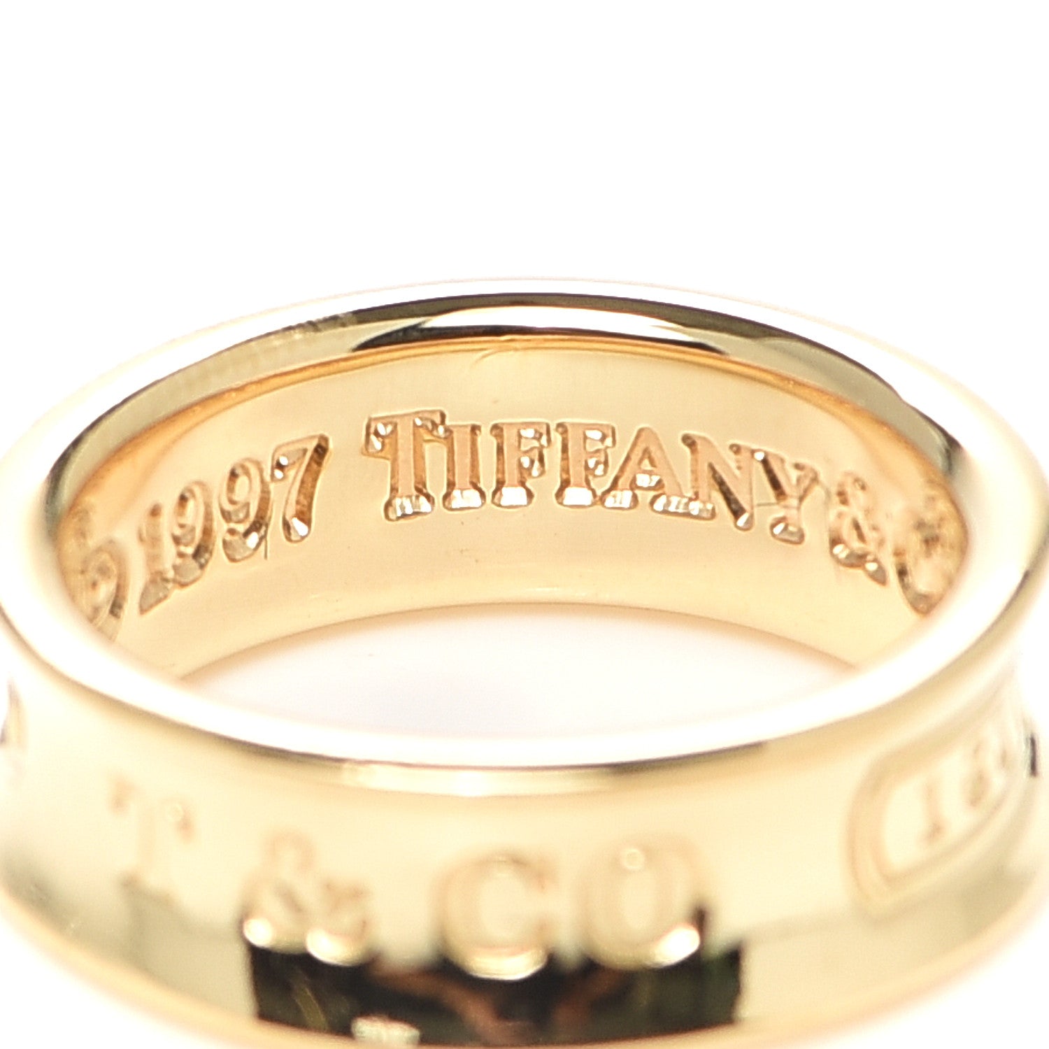 Tiffany 18K Yellow Gold 1837 Band Ring 47 4 4 of 6