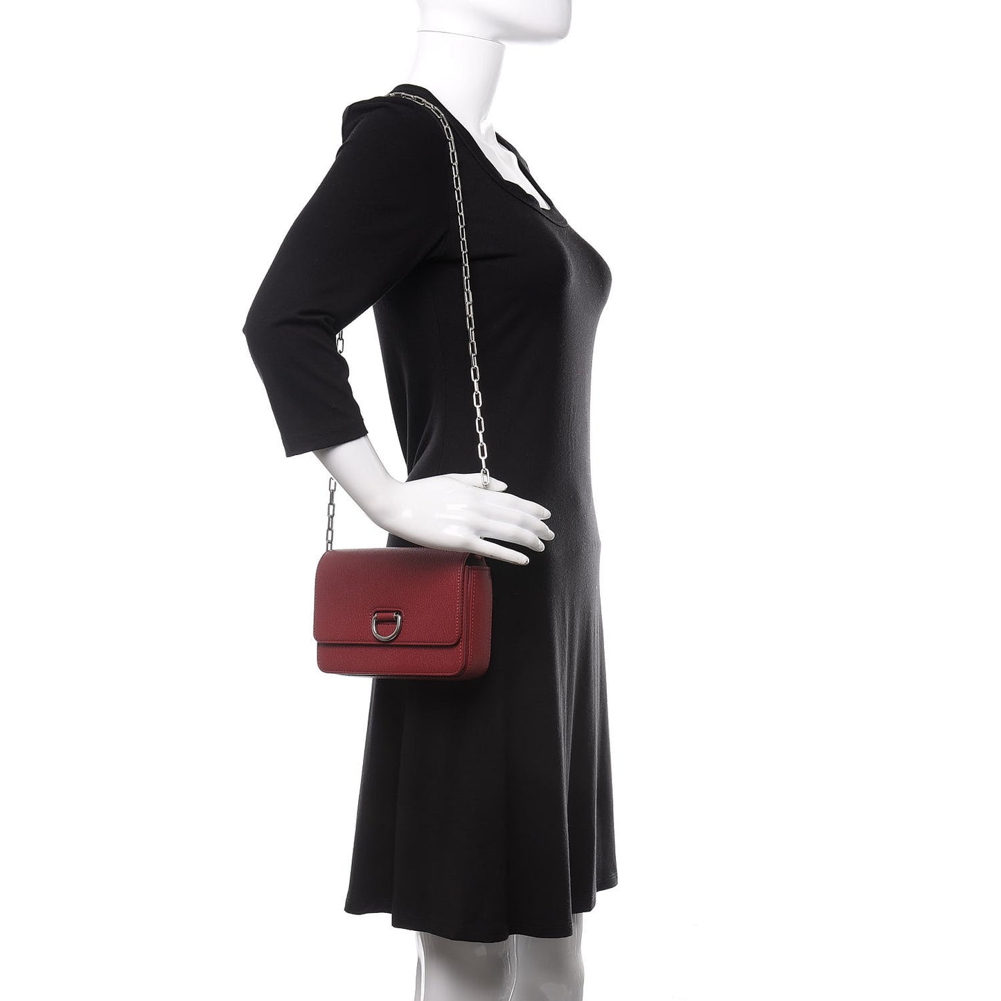 Hayes Goatskin D-Ring Mini Bag Crimson