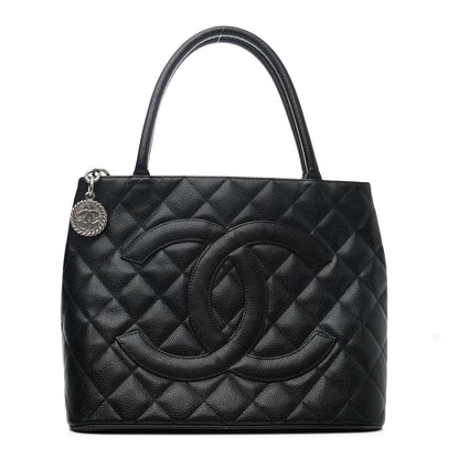Chanel Caviar Quilted Medallion Tote Black 1 of 4