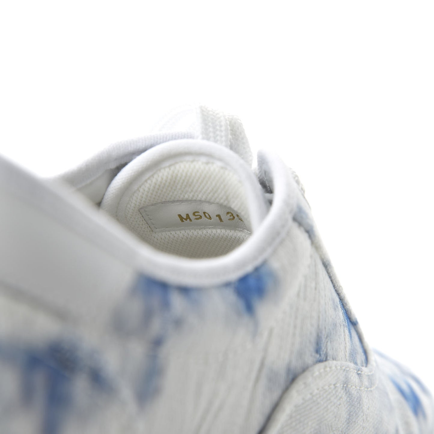 Denim Monogram Mens Trocadero Tie Dye Sneakers 7 Marine