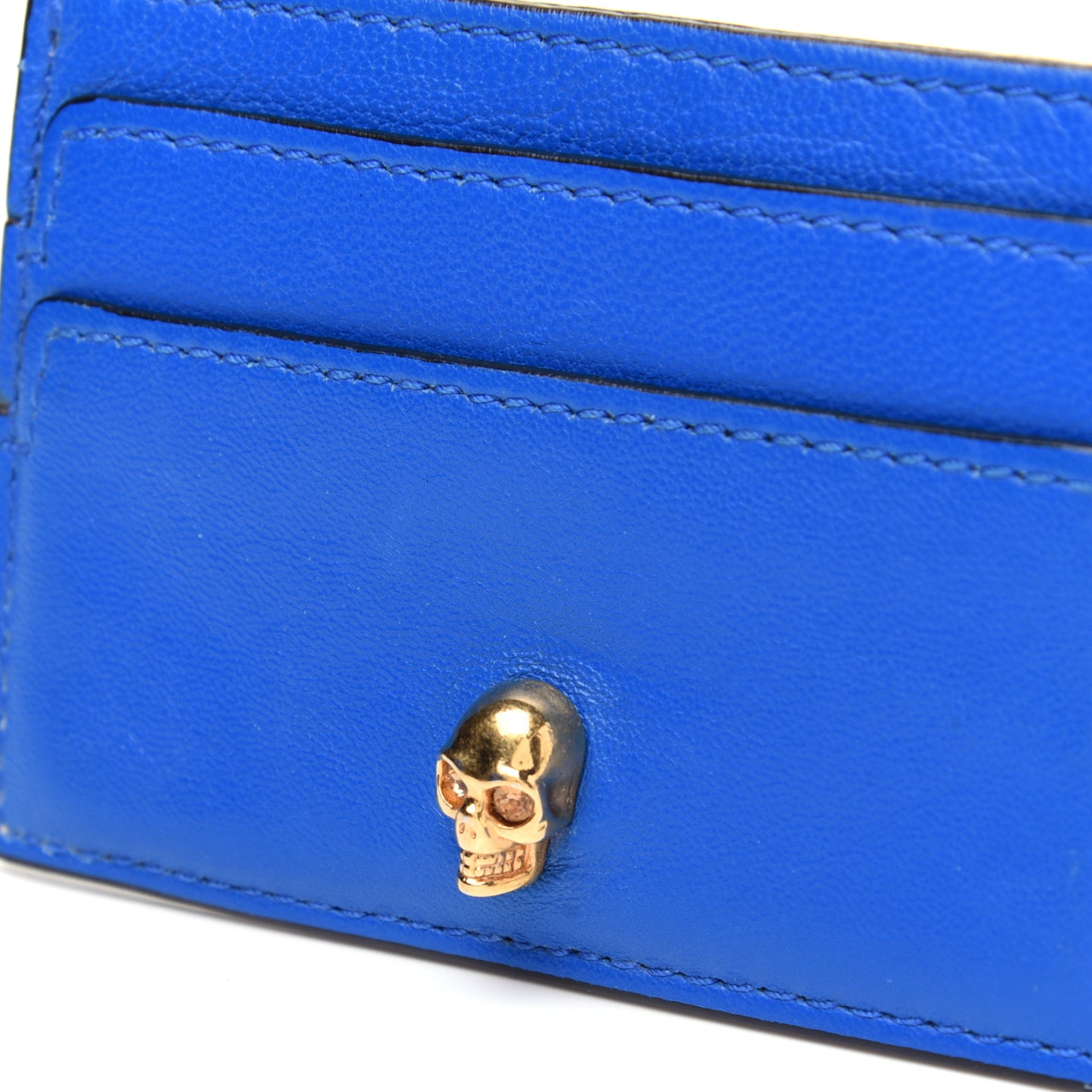 Skull Card Holder Blue