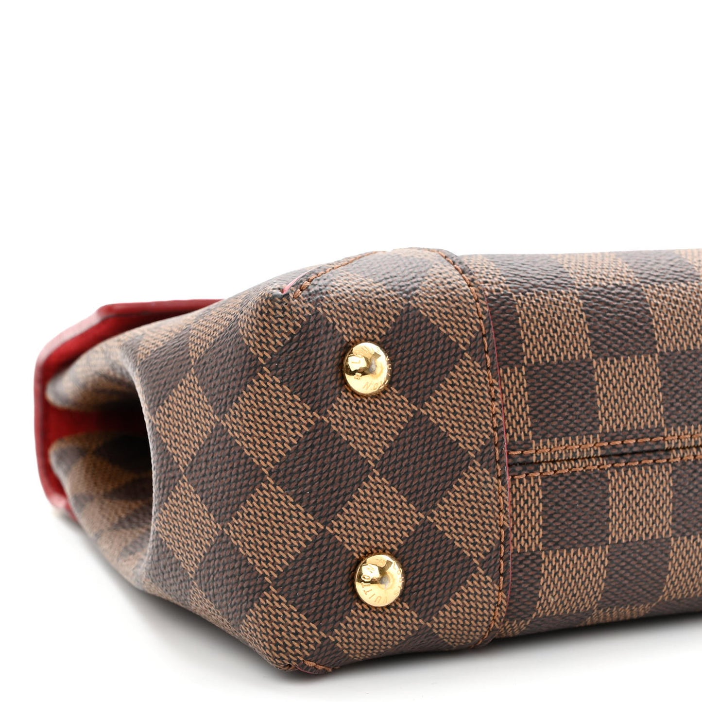 Damier Ebene Caissa Clutch Cherry