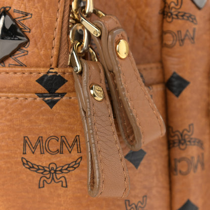 MCM Visetos Studded Small Stark M Backpack Cognac 17 of 17