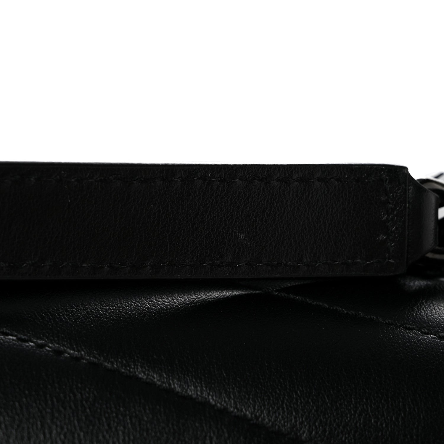 Saint Laurent Calfskin Y Quilted Monogram Monochrome Large Loulou Chain Satchel Black 13 of 14