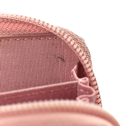 Chanel Metallic Lambskin Quilted Boy Zip Around Coin Purse Wallet Pink 12 of 12