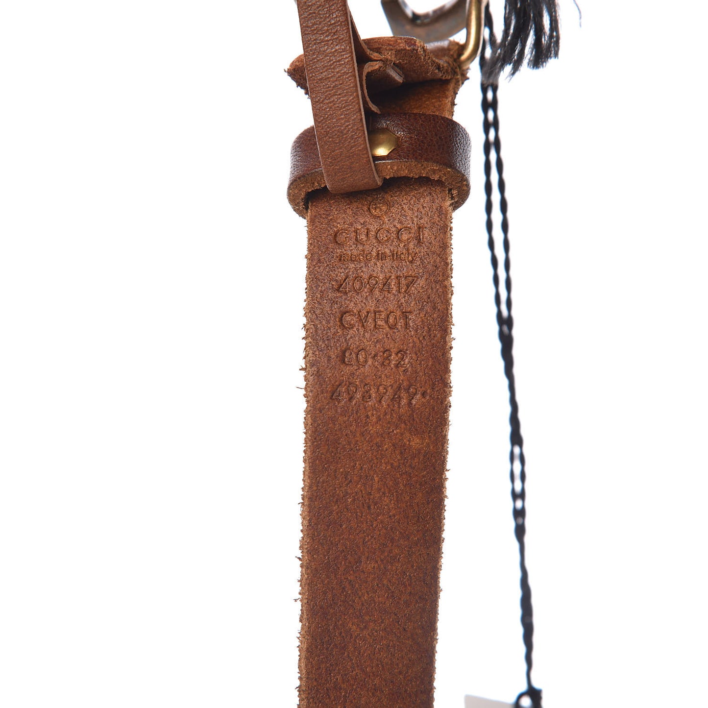 Faded Calfskin Double G 20mm Belt 80 32 Cuir
