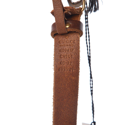 Gucci Faded Calfskin Double G 20mm Belt 80 32 Cuir 4 of 8