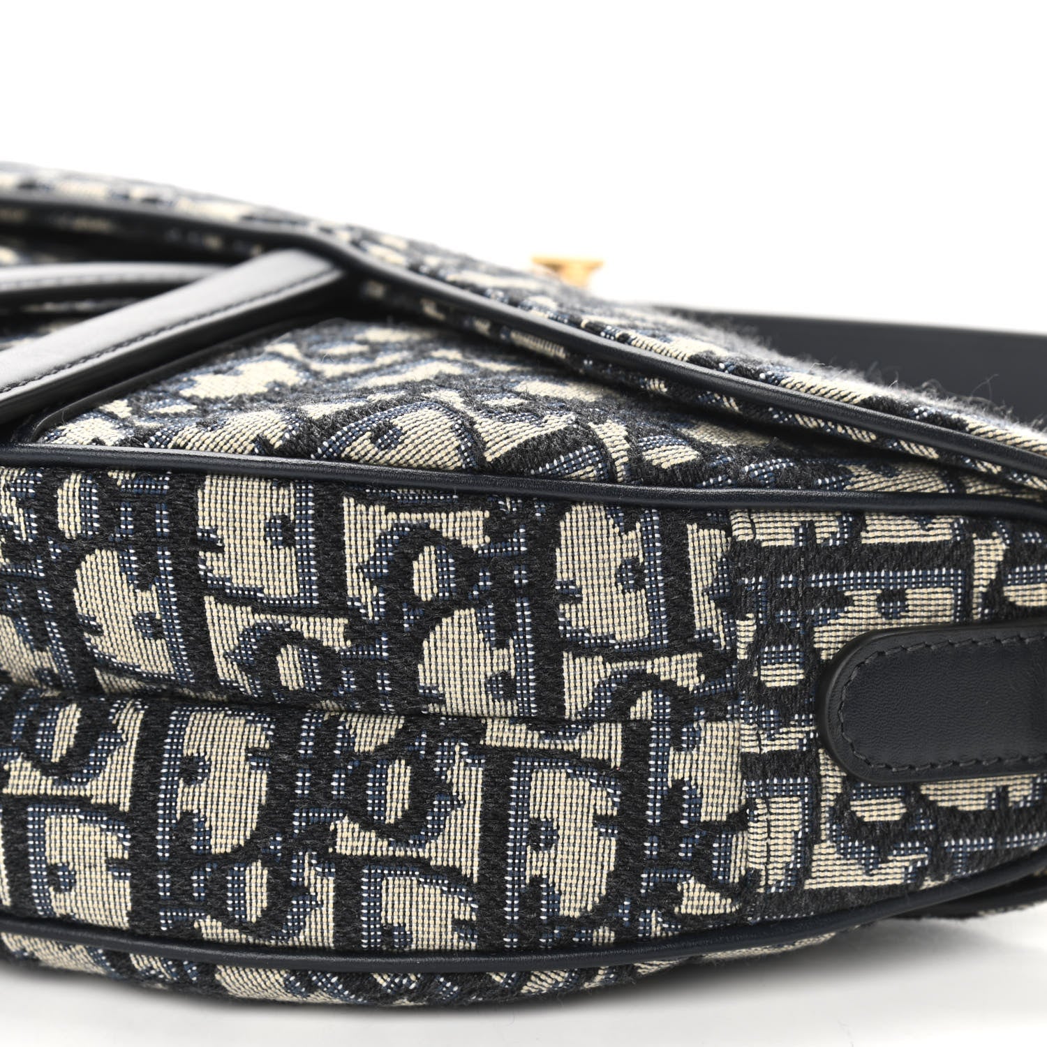 Christian Dior Oblique Saddle Bag Blue 6 of 11