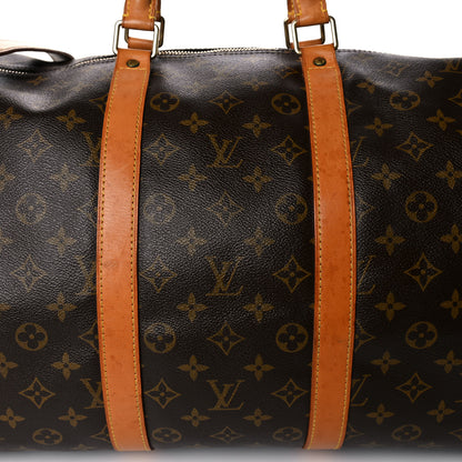 Louis Vuitton Monogram Keepall Bandouliere 55 21 of 43