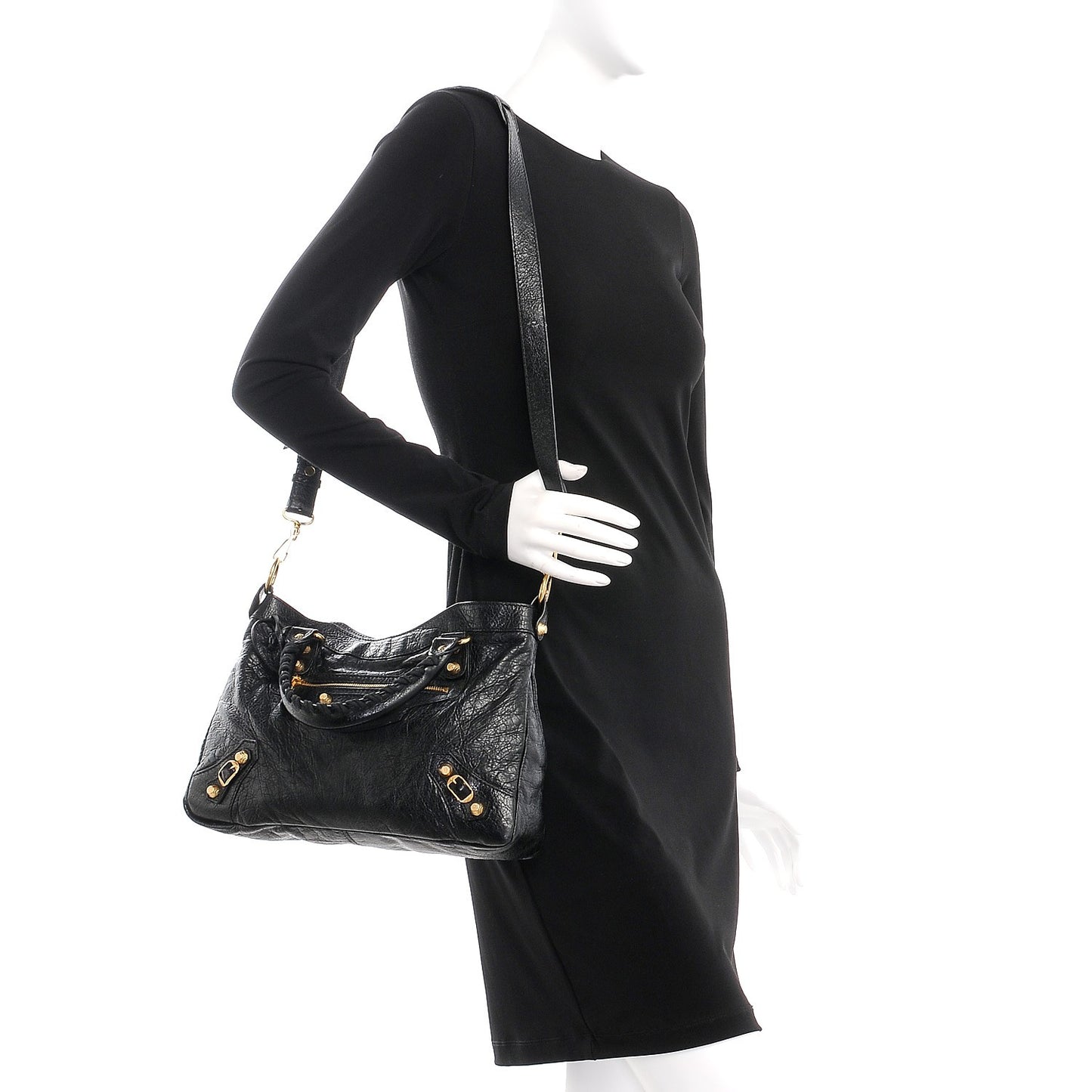 Agneau Giant 12 Gold Hardware Town Black