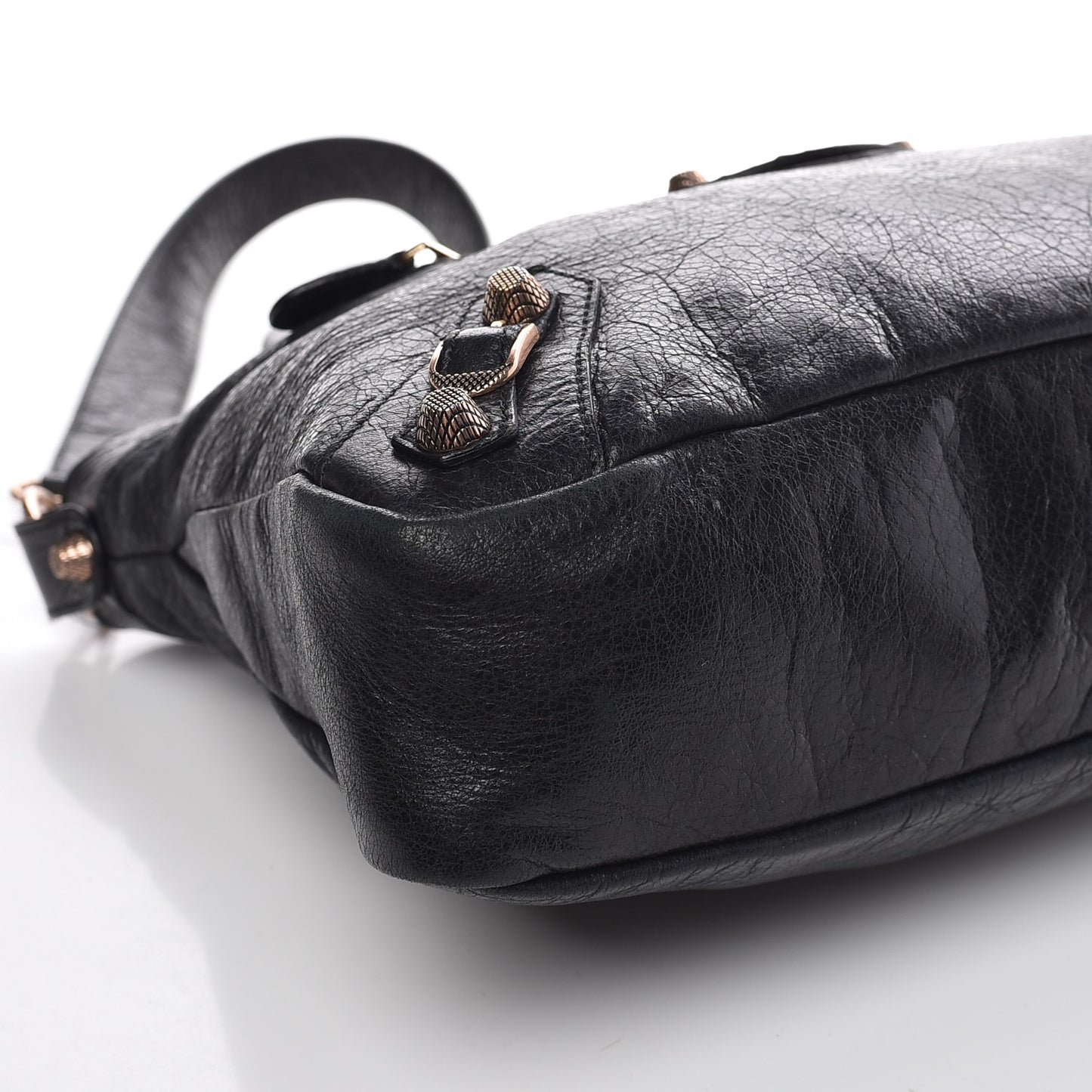 Agneau Giant 12 Rose Gold Hardware Town Black