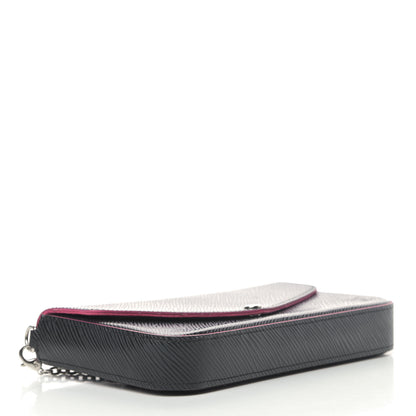 Louis Vuitton Epi Pochette Felicie Black Hot Pink 4 of 7