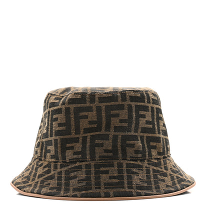 Fendi Technical Fabric FF Reversible Bucket Hat M Tobacco Beige 3 of 9