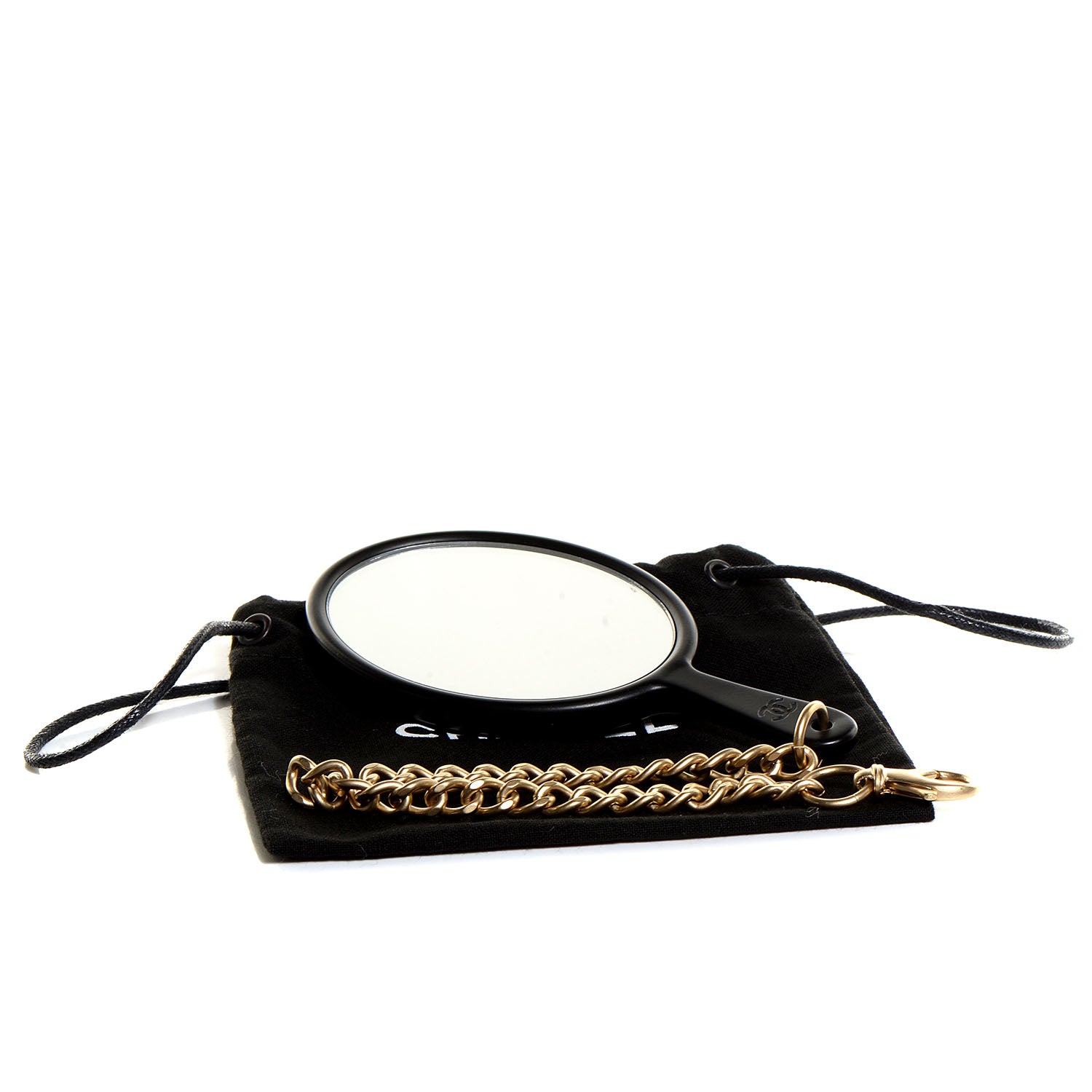 Chanel Lambskin Quilted CC Mirror Charm Black 6 of 6