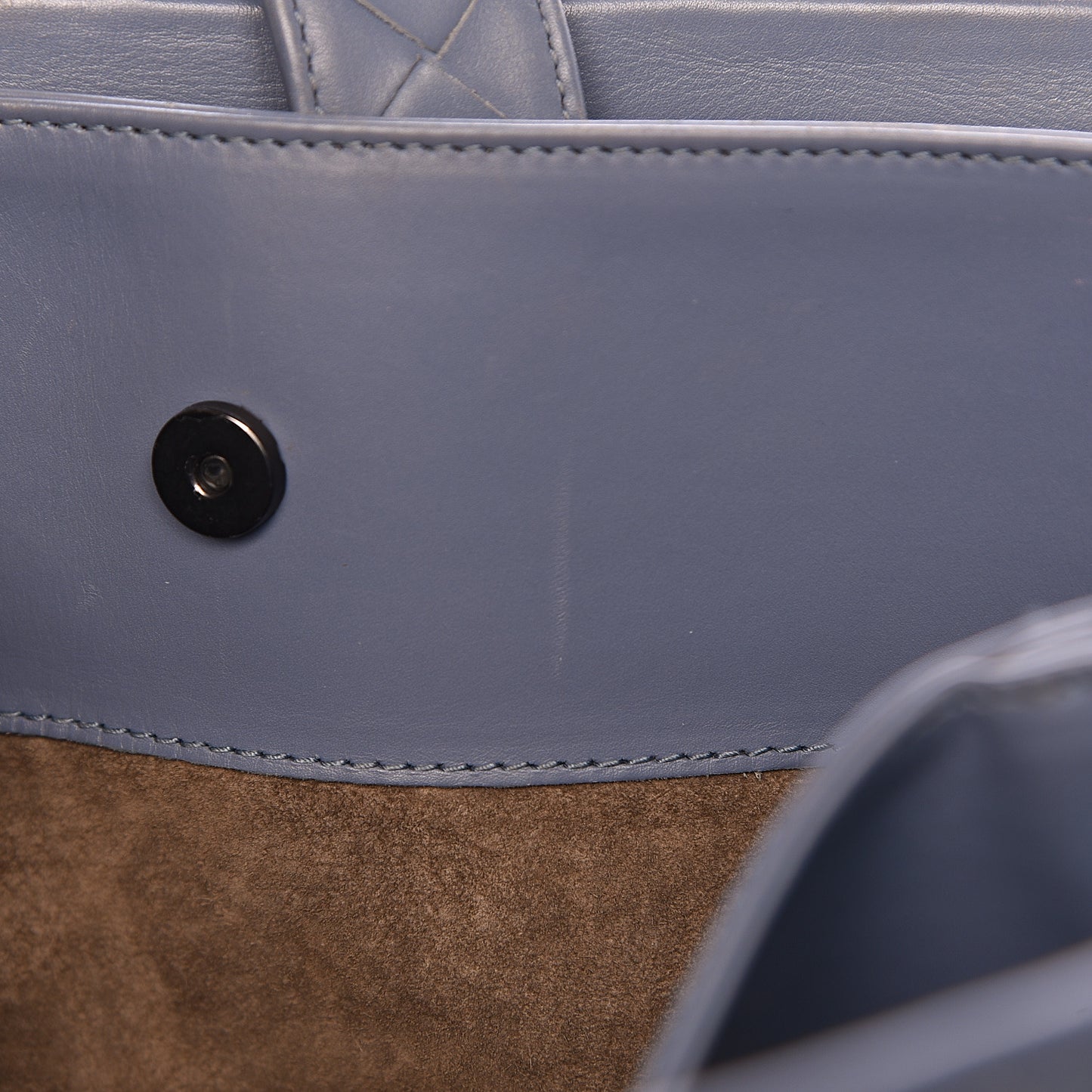 Nappa Intrecciato Medium Roma Tote Baltic Blue
