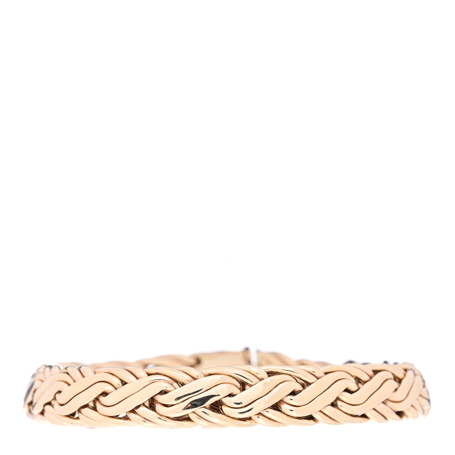 Tiffany 14K Yellow Gold Russian Braid Chain Bracelet 1 of 4