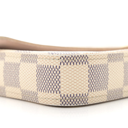 Louis Vuitton Damier Azur Pochette Felicie Chain Wallet Rose Ballerine 11 of 17